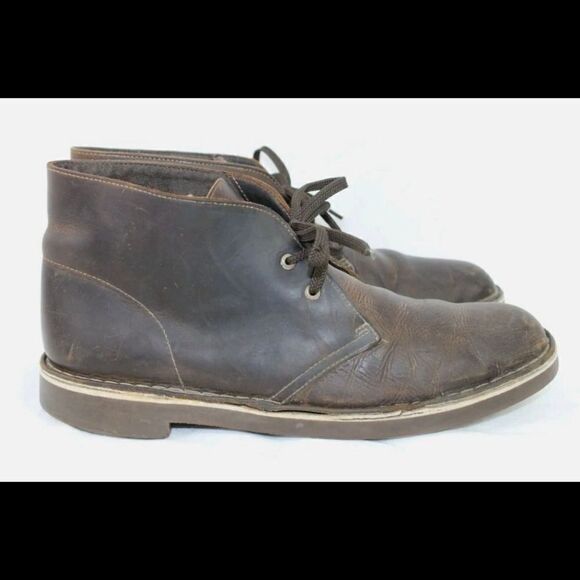 CLARKS Original Desert Boot Chukka men Brown Leather Lace Distressed 9. main image 9